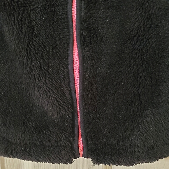 Carter's Black & Pink Soft Fleece Zip Front Jacket with Pockets Baby Girl 24M - Picture 8 of 9